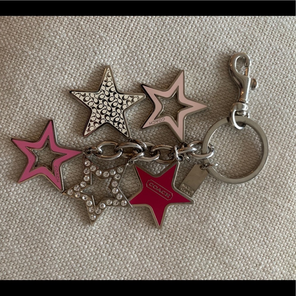 Like New Coach star keychain